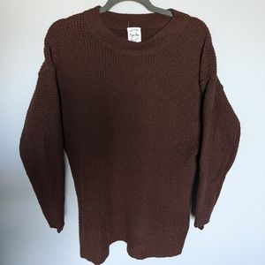 Style & Co Brown Crew Neck Sweater